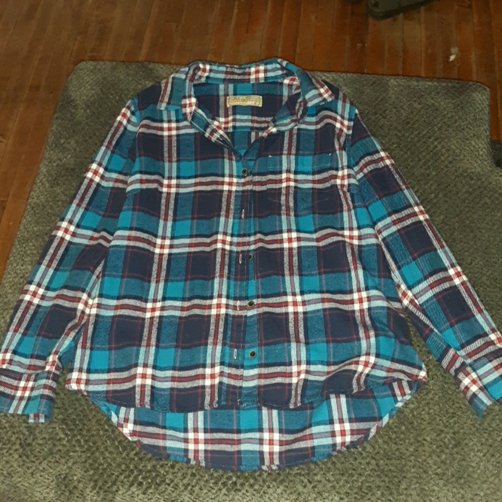 JACHS GIRLFRIEND Flannel Shirt! Size XL runs small